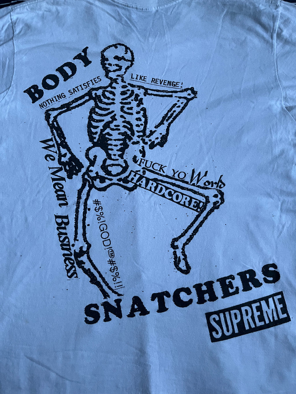 White Supreme Snatchers ss23 Tee