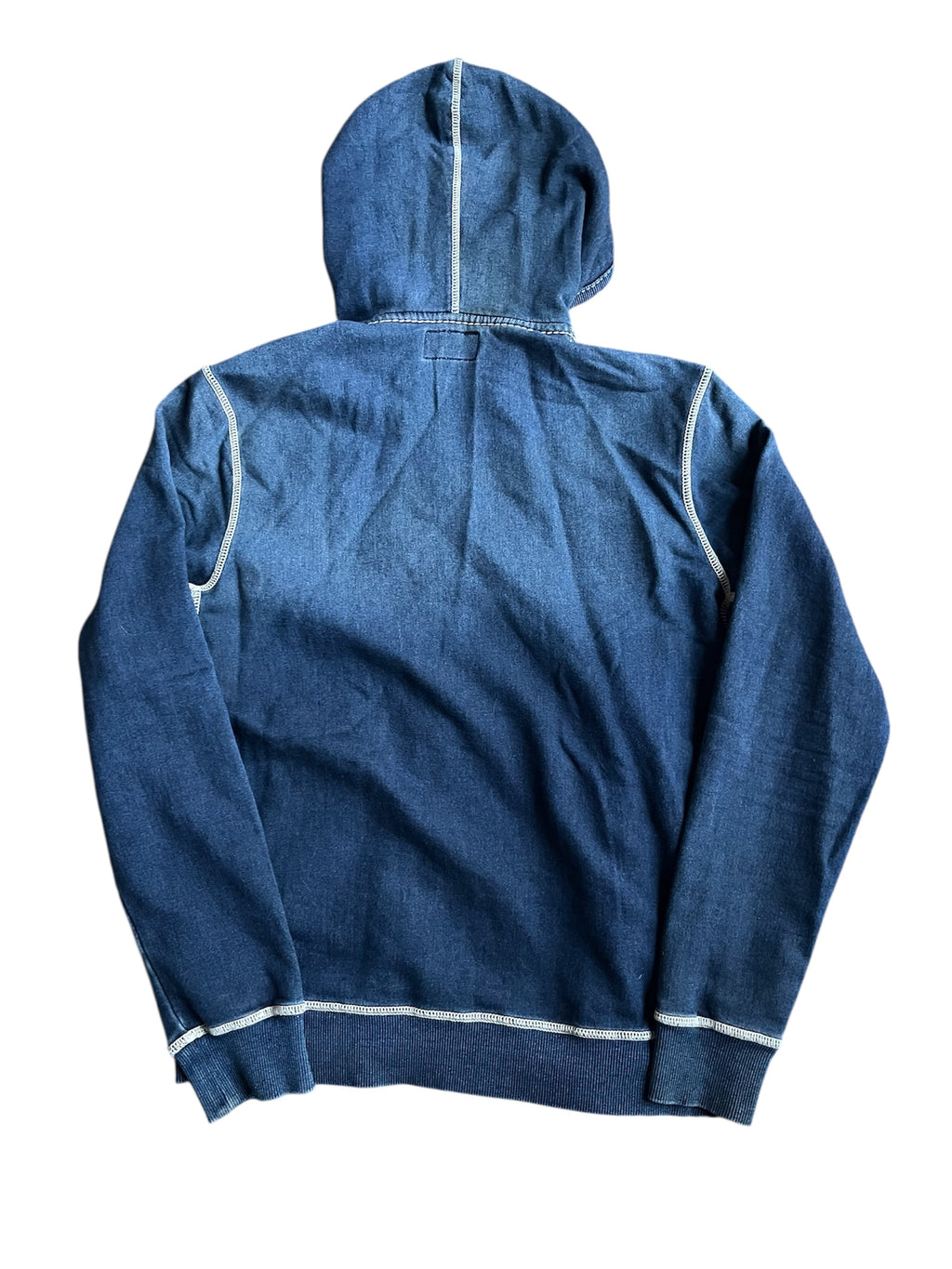 True Religion Zip Hoodie with white stiches