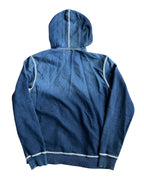 True Religion Zip Hoodie with white stiches